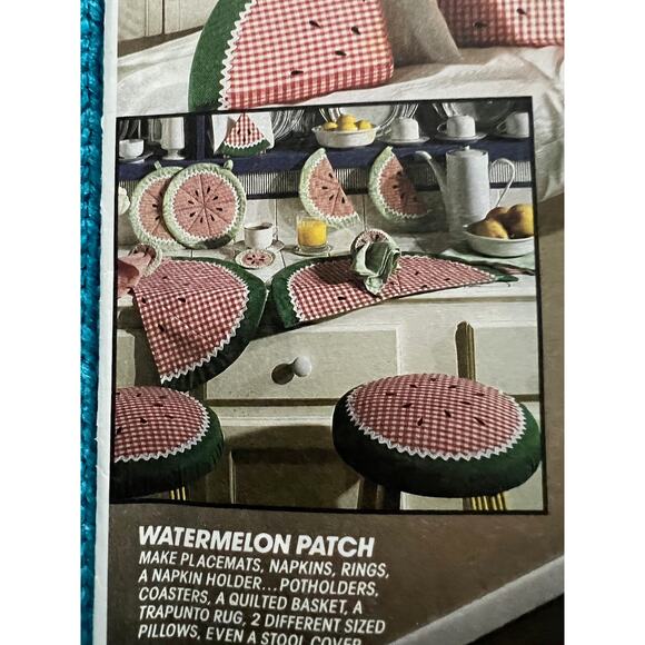 McCalls pattern 6475 watermelon mat placemat napkins patholder - Picture 1 of 6